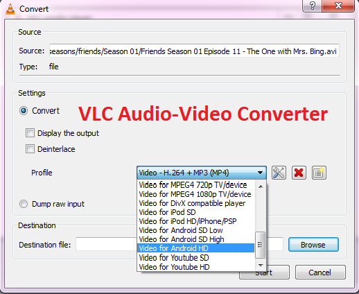 Как конвертировать аудио или видео файлы в любой формат с помощью VLC?