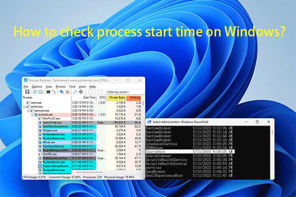 Как узнать время запуска процесса в Windows 10/11?
