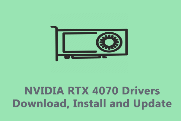 Загрузка, установка и обновление драйверов NVIDIA RTX 4070