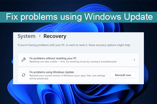 Исправить Windows 11 с помощью Центра обновления Windows