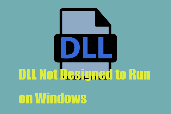 Четыре метода исправления DLL, не предназначенной для работы в Windows