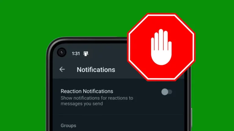 Как отключить уведомления о реакциях в WhatsApp