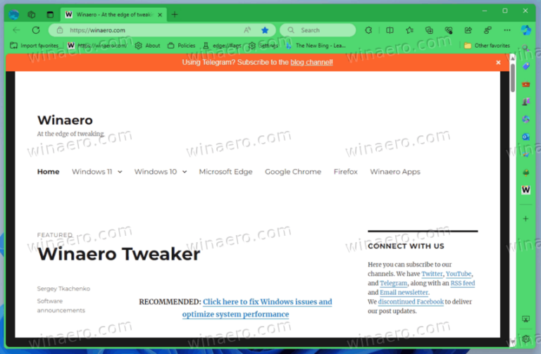 Microsoft Edge получит отдельное окно поиска