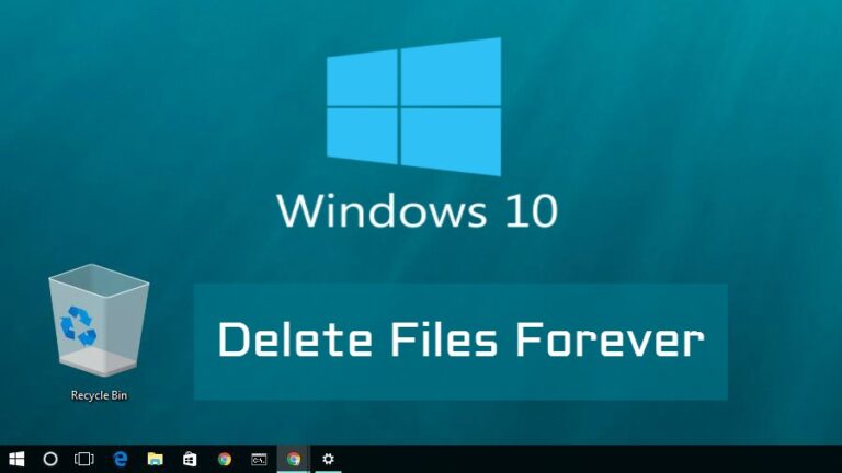 Как удалить файлы в Windows 10, не отправляя их в корзину