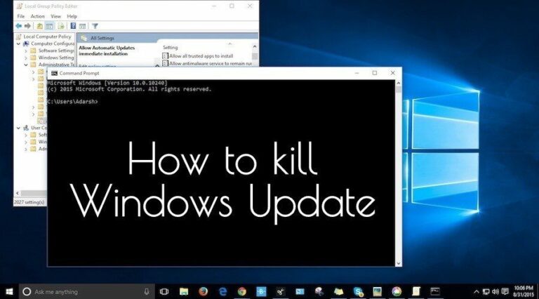 3 простые команды для отключения принудительного обновления Windows 10