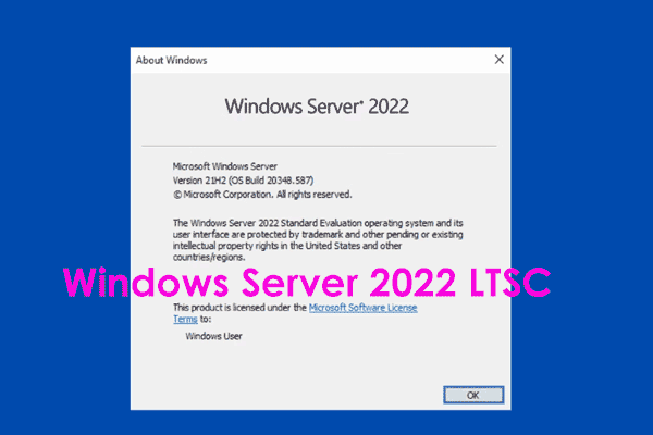 Как получить сервер 2019/2022 LTSC?